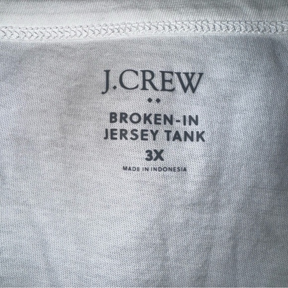NEW! J. CREW FACTORY White “Broken-In” Jersey Tank Top size 3X NWT GORGEOUS - Picture 6 of 16